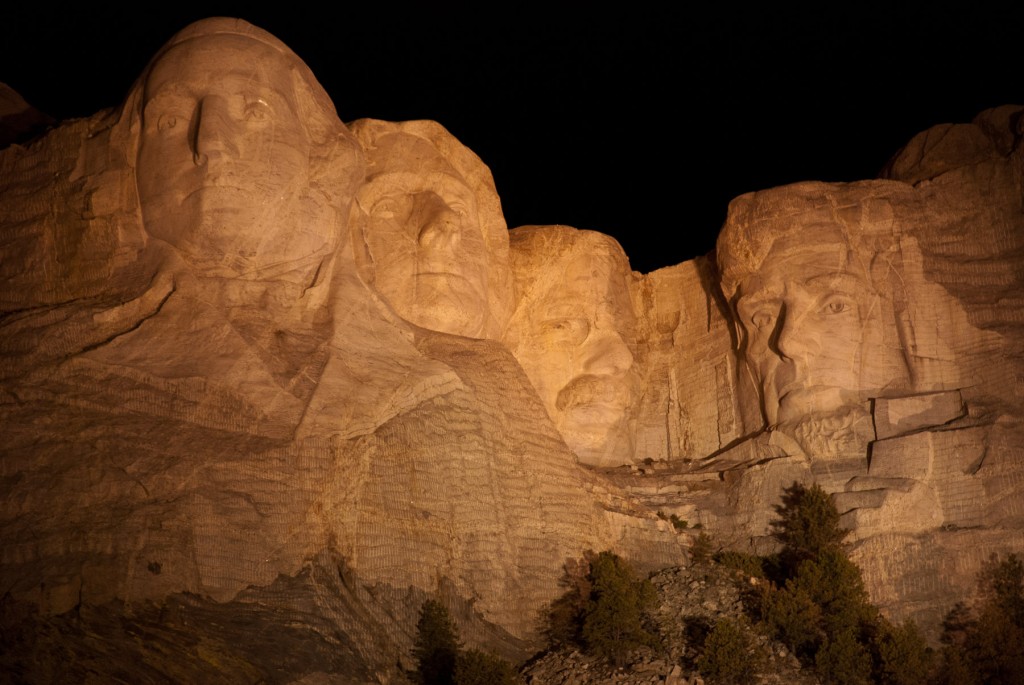 Mt Rushmore at Night